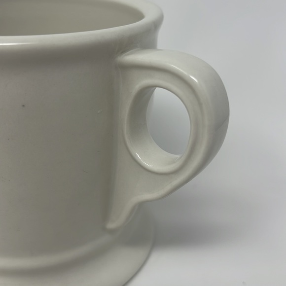 Anthropologie Ivory White & Black Initial A Monogram Ceramic Coffee Tea Mug - Picture 7 of 12